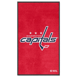 Washington Capitals 3X5 High-Traffic Mat with Durable Rubber Backing - Portrait Orientation
