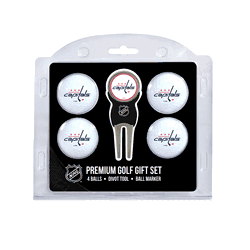 Washington Capitals 4 Ball Gift Set + Divot Tool & Marker