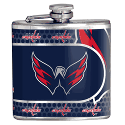Washington Capitals 6oz Stainless Steel Flask with Metallic Graphics