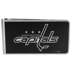 Washington Capitals Black and Steel Money Clip