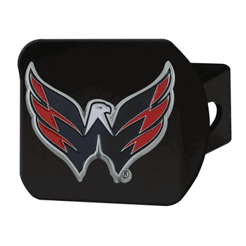 Washington Capitals Black Metal Hitch Cover - 3D Color Emblem