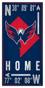 Washington Capitals Coordinate 6x12 Sign