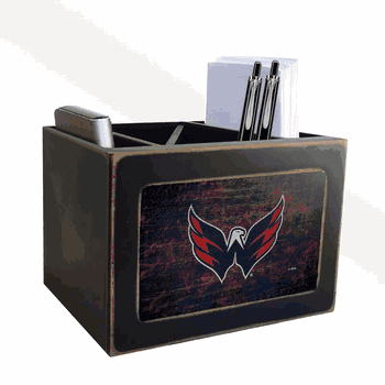 Washington Capitals Distressed Desktop Organizer w/Team Color