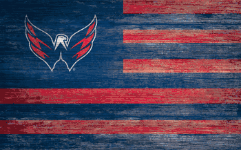 Washington Capitals Distressed Flag 11x19