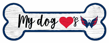 Washington Capitals Dog Bone 6x12 Sign