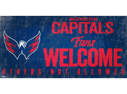 Washington Capitals Fans Welcome Sign