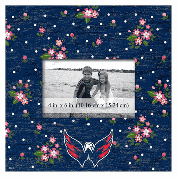 Washington Capitals Floral 10x10 Frame