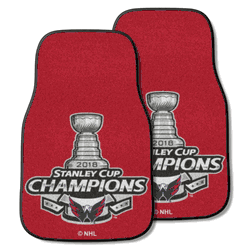 Washington Capitals Front Carpet Car Mat Set - 2 Pieces, 2018 Stanley Cup Champions