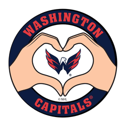 Washington Capitals Heart Hands Decal