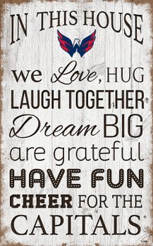 Washington Capitals In This House 11x19 Sign