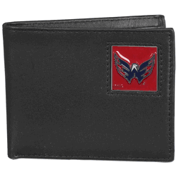 Washington Capitals Leather Bi-fold Wallet Packaged in Gift Box