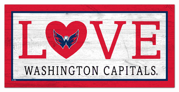 Washington Capitals Love 6x12 Sign