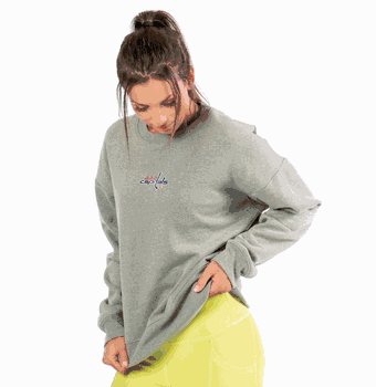 Washington Capitals NHL Kadi Long Sleeve Cozy Tee Heather Grey XL