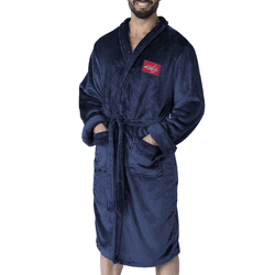 Washington Capitals NHL Navy Snipe L/XL Silk Touch Robe 26x47 Inches