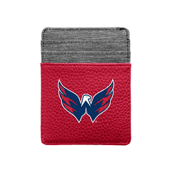 Washington Capitals Pebble Front Pocket Wallet Light Red