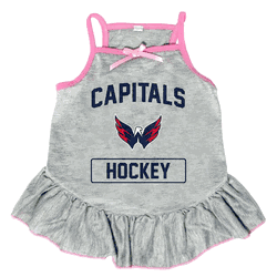 Washington Capitals Pet Dress Grey Type Large