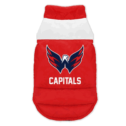 Washington Capitals Pet Parka Puff Vest Extra Small