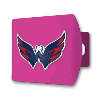 Washington Capitals Pink Metal Hitch Cover with  3D Color Emblem