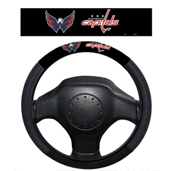 Washington Capitals Poly-Suede Steering Wheel Cover