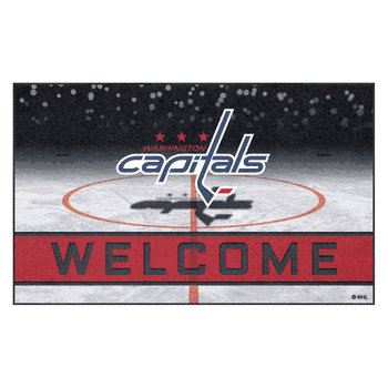 Washington Capitals Rubber Door Mat - 18in. x 30in.