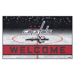 Washington Capitals Rubber Door Mat - 18in. x 30in.