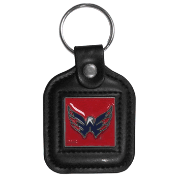 Washington Capitals Square Leatherette Key Chain