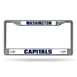 Washington Capitals Standard Chrome Frame with Plastic Inserts 12" x 6" Car/Truck Auto Accessory