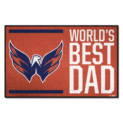 Washington Capitals Starter Mat Accent Rug - 19in. x 30in. World's Best Dad Starter Mat