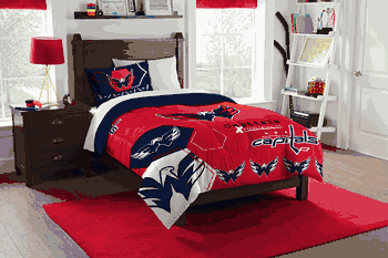NHL Washington Capitals Hexagon Twin Comforter Set