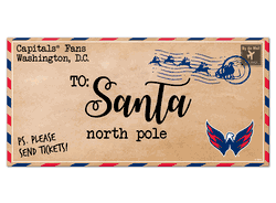 Washington Capitals To Santa 6x12 Sign