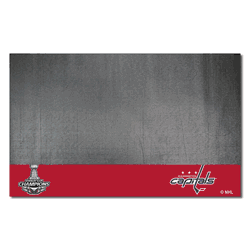 Washington Capitals Vinyl Grill Mat - 26in. x 42in., 2018 Stanley Cup Champions
