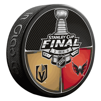 Washington Capitals vs. Vegas Golden Knights Dueling Hockey Puck