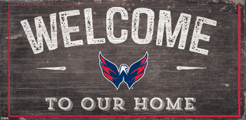 Washington Capitals Welcome Distressed 6x12