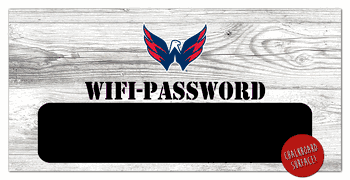 Washington Capitals Wifi Password 6x12 Sign