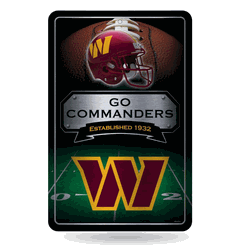 Washington Commanders  11" x 17" Home Decor Sign