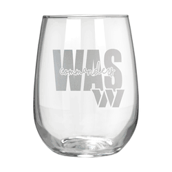 Washington Commanders 17oz Stemmless Wine Glass