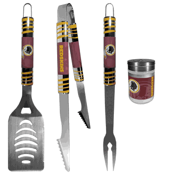 Washington Commanders 3 pc Tailgater BBQ Set and Season Shaker
