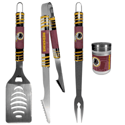 Washington Commanders 3 pc Tailgater BBQ Set and Season Shaker