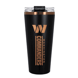 Washington Commanders 32oz Black and Copper Big Slim with Straw
