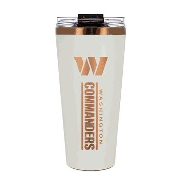 Washington Commanders 32oz Crme and Copper Big Slim Tumbler with Straw