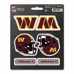 Washington Commanders 6 Count Mini Decal Sticker Pack