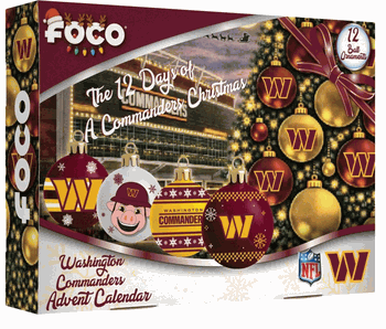 Washington Commanders Advent Calendar Ball Ornament