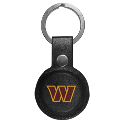 Washington Commanders AirTag Compatible Leather Key Chain