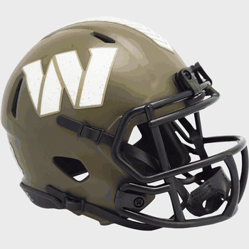 Washington Commanders  Authentic Speed Full Size Football Helmet SALUTE TO SERVICE