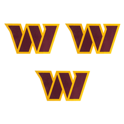 Washington Commanders Auto Decal 3 Pack