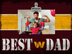 Washington Commanders Best Dad Clip Frame
