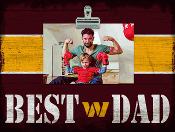 Washington Commanders Best Dad Clip Frame