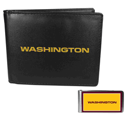 Washington Commanders Bi-fold Wallet & Color Money Clip