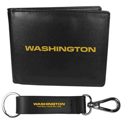 Washington Commanders Bi-fold Wallet & Strap Key Chain