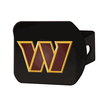 Washington Commanders Black Metal Hitch Cover - 3D Color Emblem